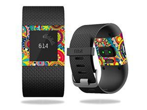 Skin Compatible With Fitbit Surge Cover Skins Sticker Watch Flower Wheels