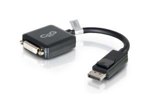 Display Port Cable, Display Port To Dvi, Male To Female, Black, 8 Inches, Cables To Go 54321