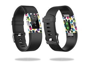 Skin Compatible With Fitbit Charge 2 - Game Kid Color Tile | Protective, Durable, And Unique Vinyl Decal Wrap Cover | Easy To Apply, Remove, And Change Styles | Made In The Usa