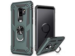 Galaxy S9+ Plus Case,Pass 16Ft Drop Test Military Grade Heavy Duty Cover With Magnetic Kickstand Compatible With Car Mount Holder,Protective Phone Case For Samsung Galaxy S9 Plus Pine Green