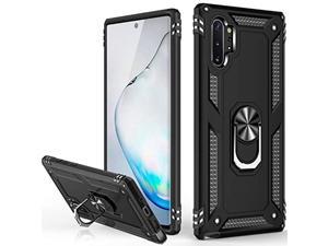 Galaxy Note 10+ Plus Case,Pass 16Ft. Drop Test Military Grade Heavy Duty Cover With Magnetic Ring Kickstand,Protective Phone Case For Samsung Galaxy Note 10 Plus Black