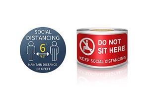 24pk Plastic Social Distancing Signs “Do Not Sit Here" Free Shipping 
