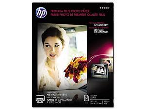 Hp Cr664a Premium Plus Photo Paper, 80 Lbs, Glossy, 8-1/2 X 11, 50 Sheets/Pack