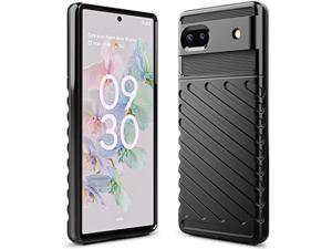 For Pixel 6A Case Google 6A Case Shock Absorption Anti Scratch Heavy Duty Durable Drop Protection Cell Phone Cover For Google Pixel 6A(Lt Black)