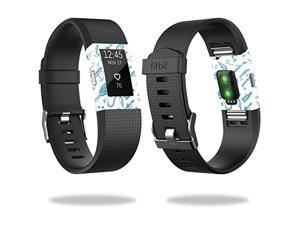 Skin Compatible With Fitbit Charge 2  Teal Lures | Protective, Durable, And Unique Vinyl Decal Wrap Cover | Easy To Apply, Remove, And Change Styles | Made In The Usa