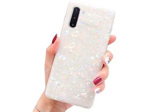 Note 10 Case, Luxury Sparkle Bling Opal Pearly-Lustre Print Design Translucent Bumper Soft Silicone Phone Slim Protective Case Cover For Women Girls For Samsung Galaxy Note 10 6.3 Inch-Col