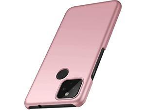 Compatible For Google Pixel 5A 5G (2021) Case, Hard Pc Backcover [Anti-Scratch] [Ultra-Light] Slim Shell Protective Cover For Pixel 5A 5G, Rose Gold