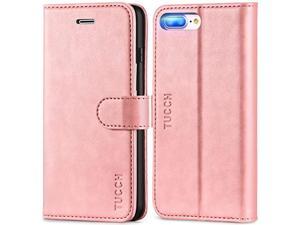 Iphone 8 Plus Wallet Case Iphone 7 Plus Case Premium Pu Leather Flip Case With Card Slot Stand Magnetic Closure Shockproof Tpu Interior Case Compatible With Iphone 78 Plus Rose Gold