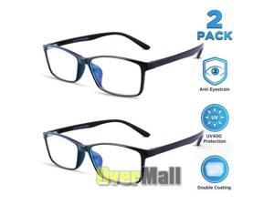 2Blue Light Blocking Anti-Glare Eye Strain Reader Computer Gaming Glasses Unisex 2Blue Light Blocking Anti-Glare Eye Strain Reader Computer Gaming Glasses Unisex