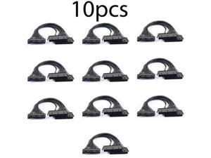 10 Pack 24Pin Dual PSU ATX Power supply adapter cable for Ether Mining QTY 10