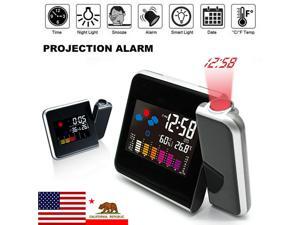 LED Digital Projection Snooze Alarm Clock Weather Thermometer Humidity Monitor LED Digital Projection Snooze Alarm Clock Weather Thermometer Humidity Monitor