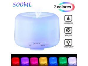 500ML Essential Oil Diffuser Humidifier Air Aromatherapy 7 LED Ultrasonic Aroma 500ML Essential Oil Diffuser Humidifier Air Aromatherapy 7 LED Ultrasonic Aroma