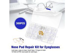 300PCS Anti-slip Silicone Stick On Nose Pads For Eyeglasses Sunglasses Glasses