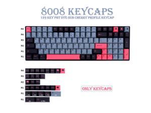 Ruths sister GMK 8008 PBT Keycaps Profile Mechanical Keyboard Sublimation Key Cap 129 Keys For DIY Mechanical Gaming Keyboard