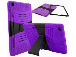 iPad 10.2 8th 7th Gen Case, Shockproof Impact Drop Protection Scratch-Resistant Durable Cover Case Stand for Apple iPad 7 / iPad 8 2019/2020 (Purple)