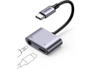 USB C to 3.5mm Headphone and Charger Adapter 2 in 1 Type C to Aux Audio Jack with PD 3.0 Fast Charging Dongle for Stereo Earbuds Compatible with Samsung S22/S21 Note20/10 Pixel 5/4 iPad Pro Air