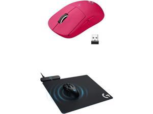 Logitech G PRO X Superlight Wireless Gaming Mouse  Powerplay Wireless Charging System PRO Wireless Gaming Mice Cloth or Hard Gaming Mouse Pad  Black