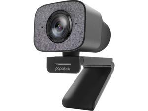2021 2K Ultra HD Webcam, PAPALOOK PA930 1080P 60FPS Live StreamCam with Dual Microphone, 90° Fixed Focus, Privacy Cover and Tripod, Computer USB Web Camera for Zoom/Skype/Twitch/OBS