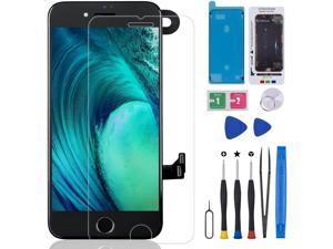 for iPhone 8 Plus LCD Screen Replacement with Home Button, MrR.OMW Touch Display Digitizer Full Assembly Pre-Assembled Front Camera Sensor Earpiece, with Tempered Glass and Repair Tools, 5.5inch Black