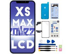 for iPhone Xs Max Screen Replacement 6.5 inch Mobkitfp Front LCD Display Digitizer Frame Assembly 3D Touch Screen for A1921/A2101/A2102/A2103/A2104 with Waterproof Seal+Tempered Film+Repair Tools 