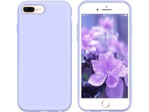 Case for iPhone 8 Plus iPhone 7 Plus Slim Silicone Non Slip Grip Soft Rubber Bumper Hybrid Hard Back Cover Protective Shockproof Girly Phone Case for iPhone 8iPhone 7 55 Lavender Purple