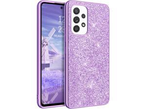 Samsung Galaxy A53 5G Case Galaxy A53 Case 65 Inch 2022 Glitter Bling Sparkle Slim Silicone Women Girly Hybrid Thin Soft Shiny Shockproof Protective Phone Cases Cover Lavender Purple