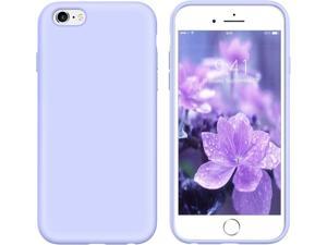 Case for iPhone 6S  iPhone 6 Women Girls Liquid Silicone Slim Soft Gel Rubber Shockproof Protective Non Slip Grip Hybrid Bumper Durable Phone Cases Cover 47 inchPurple