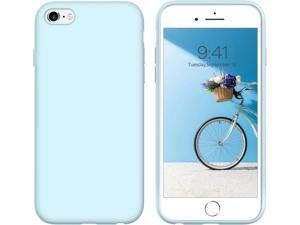 Design for iPhone 6S Plus  6 Plus Case 55 Inch Not for iPhone 6 or iPhone 6S Slim Liquid Silicone Soft Gel Rubber Cover Shockproof Protective Cute Girls Women Phone Cases Cover Fog Blue