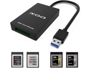 XQD Card Reader USB30 XQD Memory Card Reader 5Gpbs Super Speed Compatible with Sony GM Series USB Mark XQD Card Lexar 2933x1400x USB Mark XQD Card for WindowsMac OS