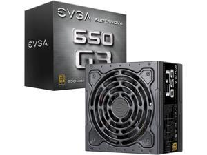 EVGA 220-G3-0650-Y1 SuperNOVA 650 G3, 80 Plus Gold 650W, Fully Modular, Eco Mode with New HDB Fan, 7 Year Warranty, Includes Power ON Self Tester, Compact 150mm Size, Power Supply