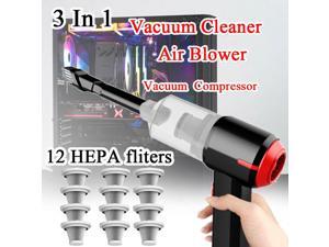 3-IN-1 Wireless Handheld Car Home Vacuum Cleaner Cordless Air Blower Electric Mini Air Duster For Computer, Laptop, Keyboard, PC
