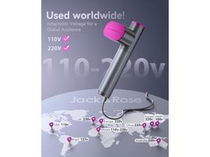 Jack & Rose Travel Steamer & Iron 2-in-1 - 100-220V Global Voltage For Wrinkle-Free Travel