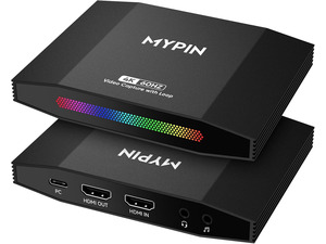 4K 60fps HDMI Video Game Capture and Passthrough Support HDR & VRR,1080P 120fps Capture for Games Console Live Streaming and Video Recording in 4K