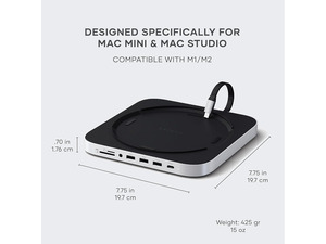 NeweggBusiness - Satechi Mac Mini Hub & Stand with SSD Enclosure