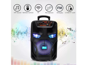 thumbnail image 2 of 3000W Portable Bluetooth Party Speaker With Subwoofer, Heavy Bass, Includes Mic – 7.1 Channel Cube 2 of 3