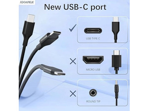 Chargeur USB-C 65W Pour PC Portable - Compatible Acer, Lenovo, HP, Dell, MacBook - Sécurité Et Portable