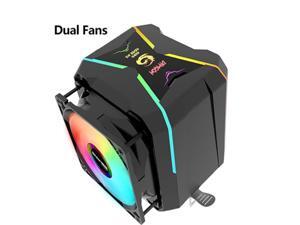 CPU Cooler RGB 90mm PWM Dual Fan Cooling For Intel LGA1150 1151 1155 1156 775 AMD AM3 AM4 Cooler RGB CPU Cooler For PC CPU Cooler RGB 90mm PWM Dual Fan Cooling For Intel LGA1150 1151 1155 1156 775 AMD AM3 AM4 Cooler RGB CPU Cooler For PC