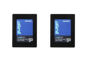 2 x Patriot Burst 2.5" 240GB SATA III Internal Solid State Drive (SSD) PBU240GS25SSDR 2 x Patriot Burst 2.5" 240GB SATA III Internal Solid State Drive (SSD) PBU240GS25SSDR