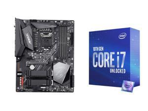 GIGABYTE Z490 AORUS ELITE AC LGA 1200 Intel Z490 ATX Motherboard with Dual M.2, SATA 6Gb/s, USB 3.2 Gen 2, Intel 802.11ac, 2.5 GbE LAN and Intel Core i7-10700K Comet Lake 8-Core 3.8 GHz LGA 1200 125W Desktop Processor w/ Intel UHD Graphics GIGABYTE Z490 AORUS ELITE AC LGA 1200 Intel Z490 ATX Motherboard with Dual M.2, SATA 6Gb/s, USB 3.2 Gen 2, Intel 802.11ac, 2.5 GbE LAN and Intel Core i7-10700K Comet Lake 8-Core 3.8 GHz LGA 1200 125W Desktop Processor w/ Intel UHD Graphics