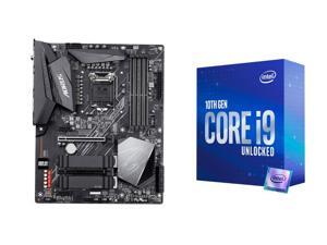 GIGABYTE Z490 AORUS ELITE AC LGA 1200 Intel Z490 ATX Motherboard with Dual M.2, SATA 6Gb/s, USB 3.2 Gen 2, Intel 802.11ac, 2.5 GbE LAN and Intel Core i9-10850K Comet Lake 10-Core 3.6 GHz LGA 1200 125W Desktop Processor GIGABYTE Z490 AORUS ELITE AC LGA 1200 Intel Z490 ATX Motherboard with Dual M.2, SATA 6Gb/s, USB 3.2 Gen 2, Intel 802.11ac, 2.5 GbE LAN and Intel Core i9-10850K Comet Lake 10-Core 3.6 GHz LGA 1200 125W Desktop Processor
