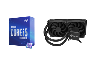 Intel Core i5-10600K Comet Lake 6-Core 4.1 GHz LGA 1200 125W BX8070110600K Desktop Processor Intel UHD Graphics 630 and Rosewill PB240 CPU Liquid Cooler Closed Loop PC Water Cooling Quiet 240mm PWM Fans Intel LGA 2011/2066/1366/1150/1151/11 Intel Core i5-10600K Comet Lake 6-Core 4.1 GHz LGA 1200 125W BX8070110600K Desktop Processor Intel UHD Graphics 630 and Rosewill PB240 CPU Liquid Cooler Closed Loop PC Water Cooling Quiet 240mm PWM Fans Intel LGA 2011/2066/1366/1150/1151/11