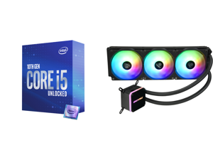 Intel Core i5-10600K Comet Lake 6-Core 4.1 GHz LGA 1200 125W BX8070110600K Desktop Processor Intel UHD Graphics 630 and Enermax LIQMAX III ARGB 360 Addressable RGB All-in-one CPU Liquid Cooler for AM4 / LGA1200 360mm Radiator Dual-Chamber W Intel Core i5-10600K Comet Lake 6-Core 4.1 GHz LGA 1200 125W BX8070110600K Desktop Processor Intel UHD Graphics 630 and Enermax LIQMAX III ARGB 360 Addressable RGB All-in-one CPU Liquid Cooler for AM4 / LGA1200 360mm Radiator Dual-Chamber W