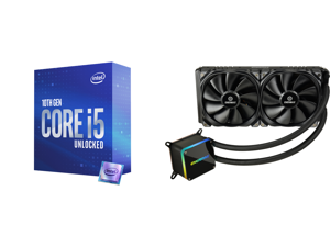 Intel Core i5-10600K Comet Lake 6-Core 4.1 GHz LGA 1200 125W BX8070110600K Desktop Processor Intel UHD Graphics 630 and Enermax LIQTECH II 280 Addressable RGB All-in-one CPU Liquid Cooler for AM4 / LGA1200 280mm Radiator Dual-Chamber RGB Pu Intel Core i5-10600K Comet Lake 6-Core 4.1 GHz LGA 1200 125W BX8070110600K Desktop Processor Intel UHD Graphics 630 and Enermax LIQTECH II 280 Addressable RGB All-in-one CPU Liquid Cooler for AM4 / LGA1200 280mm Radiator Dual-Chamber RGB Pu