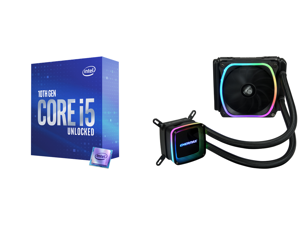Intel Core i5-10600K Comet Lake 6-Core 4.1 GHz LGA 1200 125W BX8070110600K Desktop Processor Intel UHD Graphics 630 and Enermax AQUAFUSION 120 Addressable RGB All-in-one CPU Liquid Cooler for AM4 / LGA1200 120mm Radiator Dual-Chamber Water Intel Core i5-10600K Comet Lake 6-Core 4.1 GHz LGA 1200 125W BX8070110600K Desktop Processor Intel UHD Graphics 630 and Enermax AQUAFUSION 120 Addressable RGB All-in-one CPU Liquid Cooler for AM4 / LGA1200 120mm Radiator Dual-Chamber Water