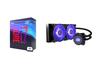 Intel Core i7-9700K Coffee Lake 8-Core 3.6 GHz (4.9 GHz Turbo) LGA 1151 (300 Series) 95W BX80684I79700K Desktop Processor Intel UHD Graphics 630 and Cooler Master MasterLiquid ML240L RGB Close-Loop CPU Liquid Cooler 240mm Radiator Dual Cham Intel Core i7-9700K Coffee Lake 8-Core 3.6 GHz (4.9 GHz Turbo) LGA 1151 (300 Series) 95W BX80684I79700K Desktop Processor Intel UHD Graphics 630 and Cooler Master MasterLiquid ML240L RGB Close-Loop CPU Liquid Cooler 240mm Radiator Dual Cham
