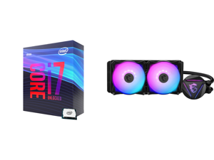 Intel Core i7-9700K Coffee Lake 8-Core 3.6 GHz (4.9 GHz Turbo) LGA 1151 (300 Series) 95W BX80684I79700K Desktop Processor Intel UHD Graphics 630 and MSI MAG CORELIQUID 240R AIO Liquid CPU Cooler 240mm Radiator Dual 120mm PWM Fans RGB Lighti Intel Core i7-9700K Coffee Lake 8-Core 3.6 GHz (4.9 GHz Turbo) LGA 1151 (300 Series) 95W BX80684I79700K Desktop Processor Intel UHD Graphics 630 and MSI MAG CORELIQUID 240R AIO Liquid CPU Cooler 240mm Radiator Dual 120mm PWM Fans RGB Lighti