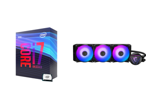 Intel Core i7-9700K Coffee Lake 8-Core 3.6 GHz (4.9 GHz Turbo) LGA 1151 (300 Series) 95W BX80684I79700K Desktop Processor Intel UHD Graphics 630 and MSI MAG CORELIQUID 360R AIO Liquid CPU Cooler 360mm Radiator Triple 120mm PWM Fans RGB Ligh Intel Core i7-9700K Coffee Lake 8-Core 3.6 GHz (4.9 GHz Turbo) LGA 1151 (300 Series) 95W BX80684I79700K Desktop Processor Intel UHD Graphics 630 and MSI MAG CORELIQUID 360R AIO Liquid CPU Cooler 360mm Radiator Triple 120mm PWM Fans RGB Ligh