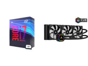 Intel Core i7-9700K Coffee Lake 8-Core 3.6 GHz (4.9 GHz Turbo) LGA 1151 (300 Series) 95W BX80684I79700K Desktop Processor Intel UHD Graphics 630 and CORSAIR iCUE H150i RGB PRO XT 360mm Radiator Triple 120mm PWM Fans Advanced RGB Lighting an Intel Core i7-9700K Coffee Lake 8-Core 3.6 GHz (4.9 GHz Turbo) LGA 1151 (300 Series) 95W BX80684I79700K Desktop Processor Intel UHD Graphics 630 and CORSAIR iCUE H150i RGB PRO XT 360mm Radiator Triple 120mm PWM Fans Advanced RGB Lighting an