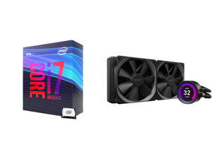 Intel Core i7-9700K Coffee Lake 8-Core 3.6 GHz (4.9 GHz Turbo) LGA 1151 (300 Series) 95W BX80684I79700K Desktop Processor Intel UHD Graphics 630 and NZXT Kraken Z Series Z63 280mm - RL-KRZ63-01 - AIO RGB CPU Liquid Cooler - Customizable LCD Intel Core i7-9700K Coffee Lake 8-Core 3.6 GHz (4.9 GHz Turbo) LGA 1151 (300 Series) 95W BX80684I79700K Desktop Processor Intel UHD Graphics 630 and NZXT Kraken Z Series Z63 280mm - RL-KRZ63-01 - AIO RGB CPU Liquid Cooler - Customizable LCD