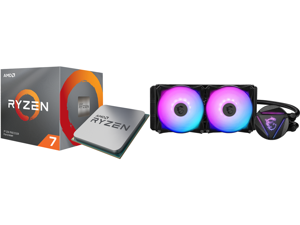 AMD RYZEN 7 3700X 8-Core 3.6 GHz (4.4 GHz Max Boost) Socket AM4 65W 100-100000071BOX Desktop Processor and MSI MAG CORELIQUID 240R AIO Liquid CPU Cooler 240mm Radiator Dual 120mm PWM Fans RGB Lighting Controlled by Software AMD RYZEN 7 3700X 8-Core 3.6 GHz (4.4 GHz Max Boost) Socket AM4 65W 100-100000071BOX Desktop Processor and MSI MAG CORELIQUID 240R AIO Liquid CPU Cooler 240mm Radiator Dual 120mm PWM Fans RGB Lighting Controlled by Software